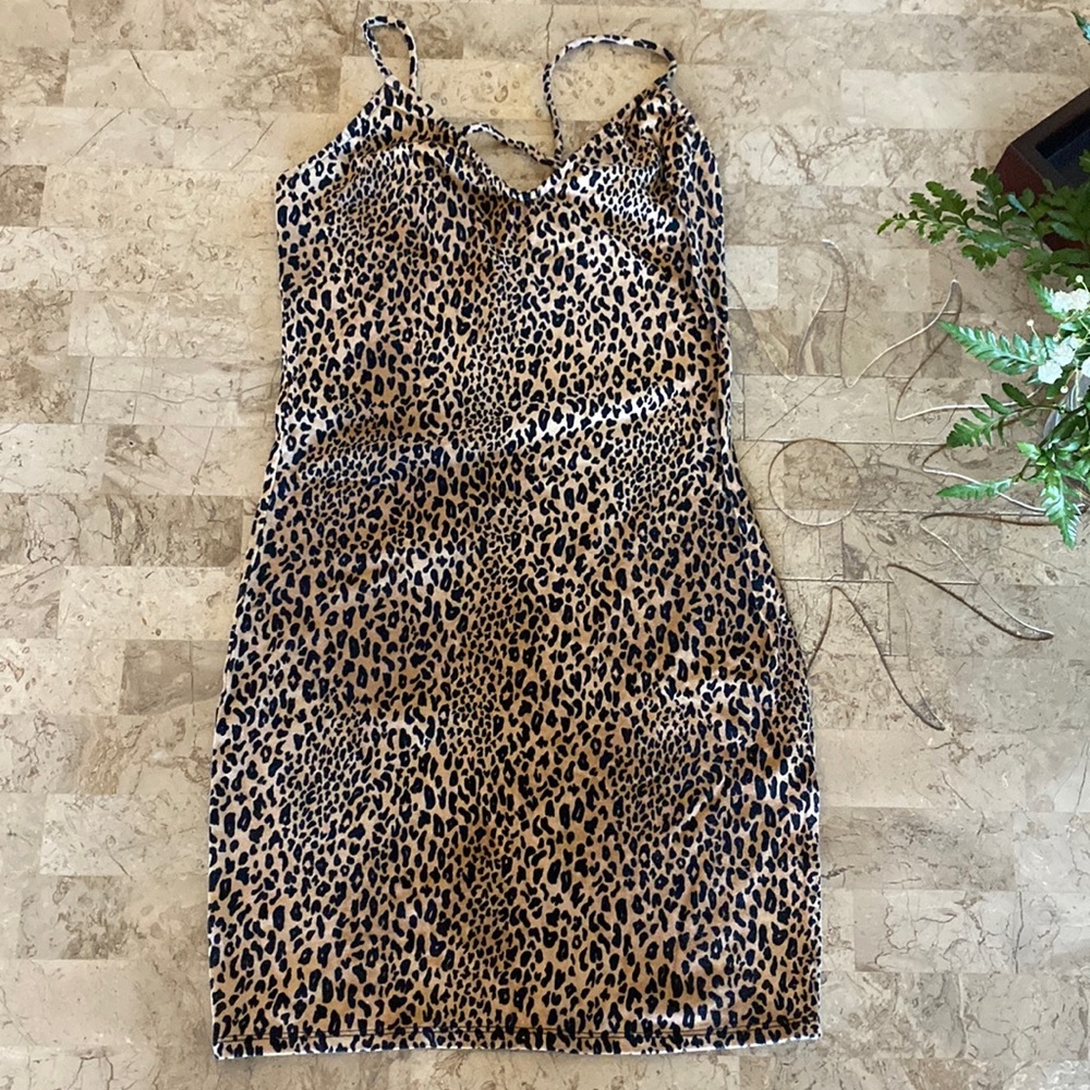 Leopard mini dress